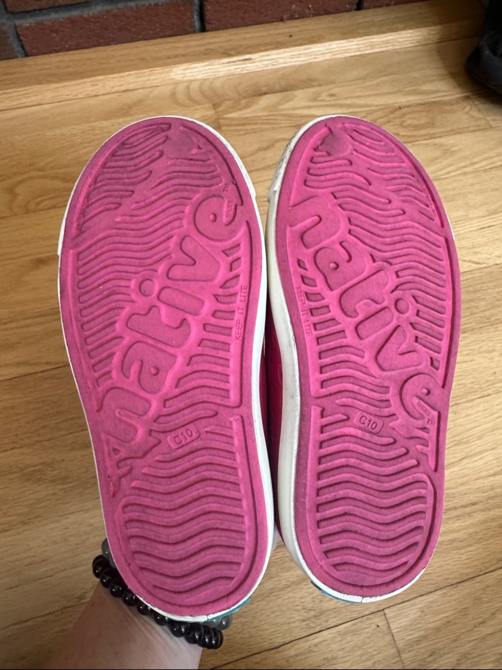 Native Bright Pink Slip-On Rubber Sneakers - Picture 4 of 4